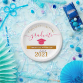 Maßgeschneiderte Glückwunsch Graduieren von Hot Pi Pappteller (Party)