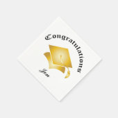 Maßgeschneiderte Glückwünsche Abschluss Napkins - Serviette (Ecke)