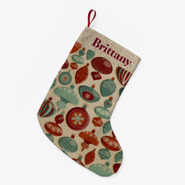 Maßgeschneiderte Glühbirne Weihnachtsland Strumpf Kleiner Weihnachtsstrumpf