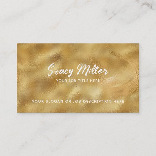 Maßgeschneiderte Gold Business Cards Visitenkarte (Vorderseite)