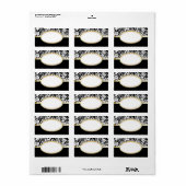 Maßgeschneiderte Gold-Etiketten Adressaufkleber (Vorne)