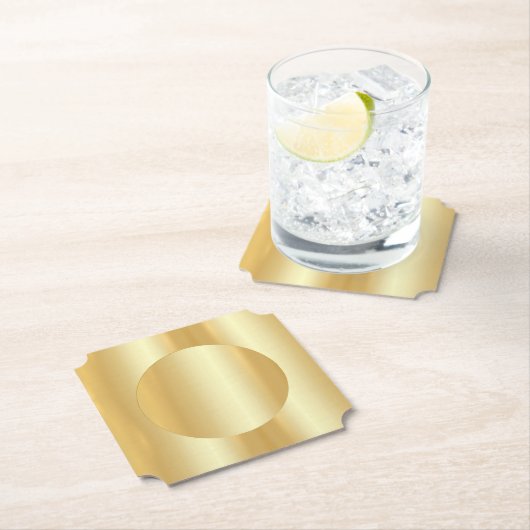 Maßgeschneiderte Gold Look Blank Elegant Template  Untersetzer (Vor Ort)
