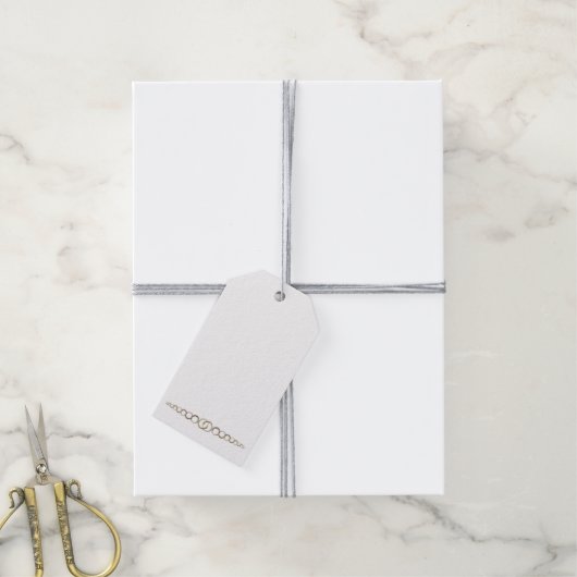 Maßgeschneiderte "Golden" Schmuck- oder Geschenkka Geschenkanhänger (Mit Garn)