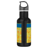 Maßgeschneiderte Goldene Daffodien Trinkflasche (Rückseite)