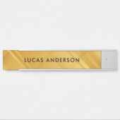 Maßgeschneiderte Goldvorlage Elegant Modernes Einf Türschild (Vorderseite )