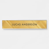 Maßgeschneiderte Goldvorlage Elegant Modernes Einf Türschild (Vorderseite )