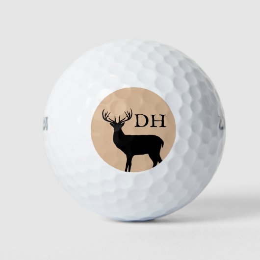 Maßgeschneiderte Golf-Bälle mit Hirschgeweih Golfball (Vorderseite)