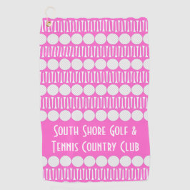 Maßgeschneiderte Golf Balls & T-Shirts Hot Pink Go Golfhandtuch