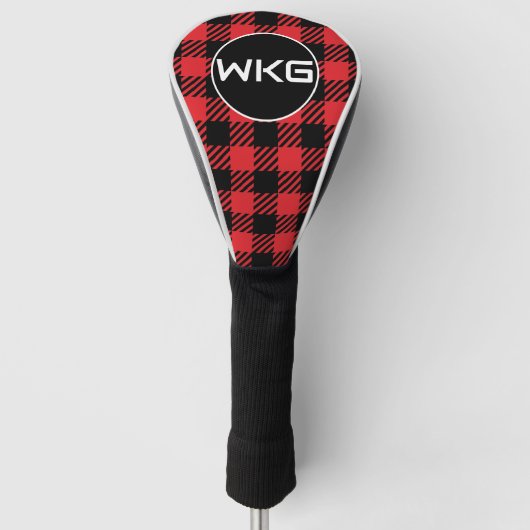 Maßgeschneiderte Golf Club Head Cover mit Initiale Headcover (Vorderseite)