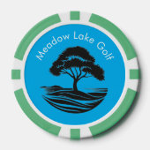 Maßgeschneiderte Golf Course Poker Chips (Vorderseite)