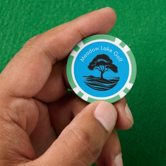 Maßgeschneiderte Golf Course Poker Chips (Hand)
