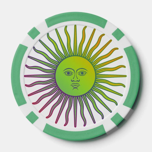 Maßgeschneiderte Golf Course Poker Chips (Rückseite)