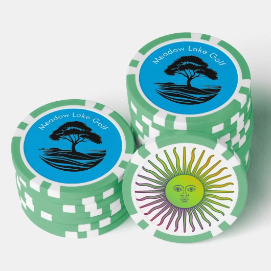 Maßgeschneiderte Golf Course Poker Chips (Stapel)