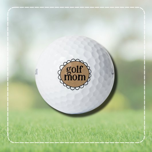 Maßgeschneiderte GOLF MAMA Scallopard Edge Golf Ba Golfball