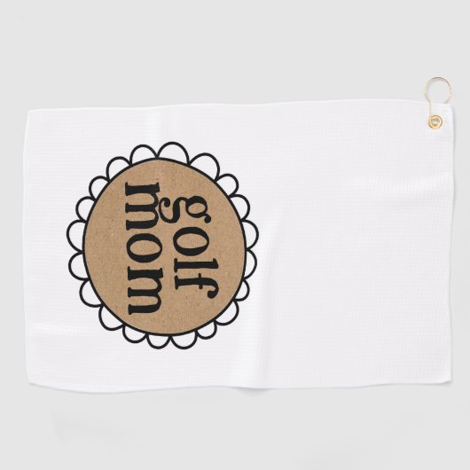 Maßgeschneiderte GOLF-MAMA-Skalierung Golfhandtuch (Horizontal)