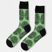 Maßgeschneiderte Golf Themed Crew Socken (Linkes Detail)