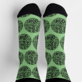 Maßgeschneiderte Golf Themed Crew Socken (Oben)