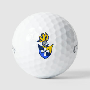 Maßgeschneiderte Golfbälle mit Dreifarben-Wappen