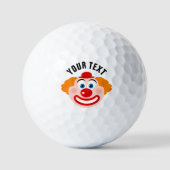 Maßgeschneiderte Golfbälle mit lustigem Clowface (Vorderseite)