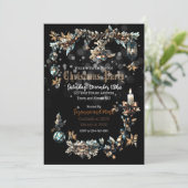 Maßgeschneiderte Gotische Weihnachtsfeier-Party Ei Einladung (Stehend Vorderseite)