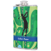 Maßgeschneiderte Grafik-Flasche für den Golfplatz  Flachmann (Links)