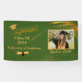 Maßgeschneiderte Gratulationen grün und gold moder Banner (Horizontal)
