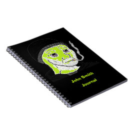Maßgeschneiderte Green Martian Doomer Spiral Bound Notizblock