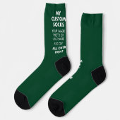 Maßgeschneiderte GREEN-Socken für Männer Socken (Linkes Detail)