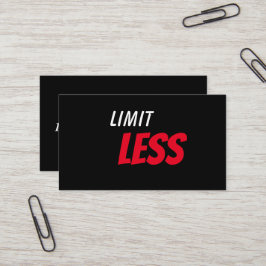 Maßgeschneiderte grenzenlos visitenkarte