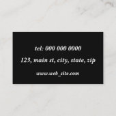 Maßgeschneiderte grenzenlos visitenkarte (Rückseite)