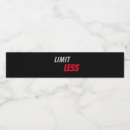 Maßgeschneiderte grenzenlos wasserflaschenetikett (Einzelnes Label)