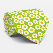 Maßgeschneiderte Groovy Daisies Krawatte (Gerollt)
