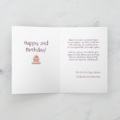 Maßgeschneiderte Große Enkeltochter Geburtstagstor Ankündigung (Innenseite)