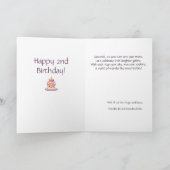 Maßgeschneiderte Große Geburtstagskarte Ankündigung (Innenseite)
