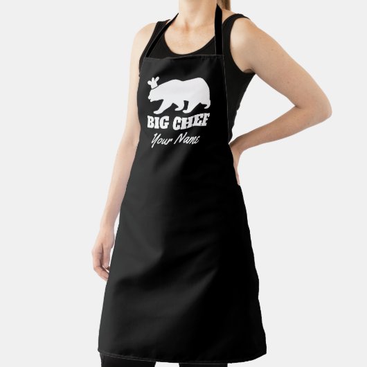 Maßgeschneiderte große Koch lustige schwarze Bären Schürze (InSitu)