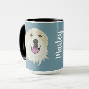 Maßgeschneiderte Große Pyrenäen-Badger-Markieru Tasse