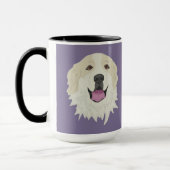 Maßgeschneiderte Große Pyrenäen-Badger-Markierunge Tasse (Links)