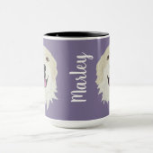 Maßgeschneiderte Große Pyrenäen-Badger-Markierunge Tasse (Zentrum)