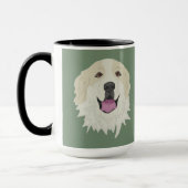 Maßgeschneiderte Große Pyrenäen-Badger-Markierunge Tasse (Links)