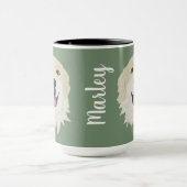 Maßgeschneiderte Große Pyrenäen-Badger-Markierunge Tasse (Zentrum)