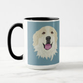 Maßgeschneiderte Große Pyrenäen-Badger-Markierunge Tasse (Links)