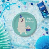 Maßgeschneiderte Große Pyrenäen Geburtstagspapierp Pappteller (Party)