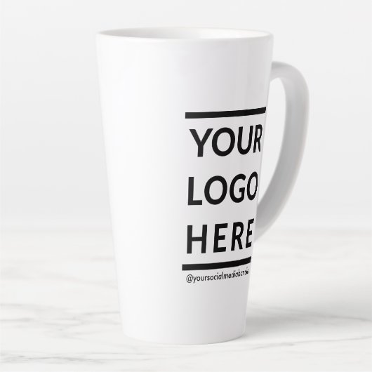 Maßgeschneiderte große Tasse mit Logo Nr. 17 oz  (Rechte Ecke)