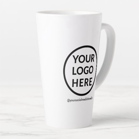 Maßgeschneiderte große Tasse mit Logo Nr. 17 oz  (Rechte Ecke)