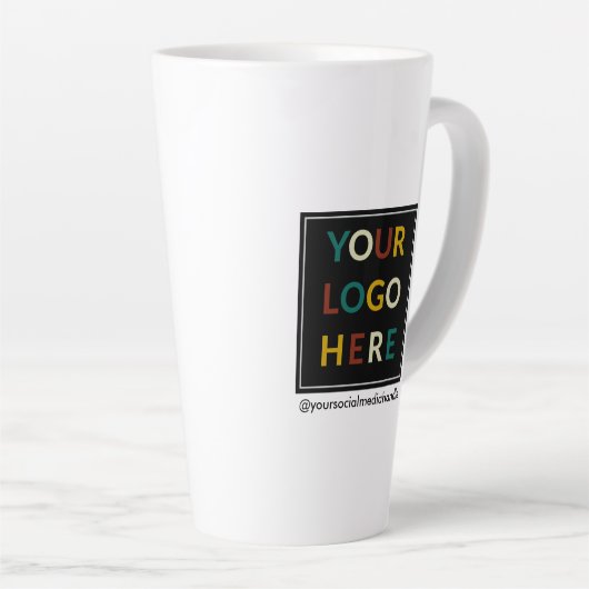 Maßgeschneiderte große Tasse mit Logo Nr. 17 oz (Rechte Ecke)