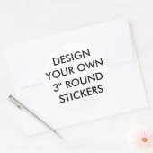 Maßgeschneiderte Großglüte 3" Rundkleber Runder Aufkleber (Umschlag)