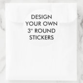 Maßgeschneiderte Großglüte 3" Rundkleber Runder Aufkleber (Tasche)
