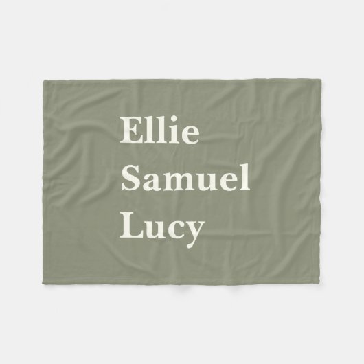 Maßgeschneiderte Großkinder nennen stilvolle rusti Fleecedecke (Vorderseite (Horizontal))