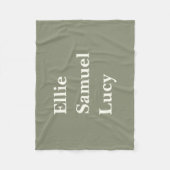 Maßgeschneiderte Großkinder nennen stilvolle rusti Fleecedecke (Vorderseite)