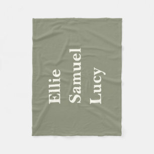 Maßgeschneiderte Großkinder nennen stilvolle rusti Fleecedecke